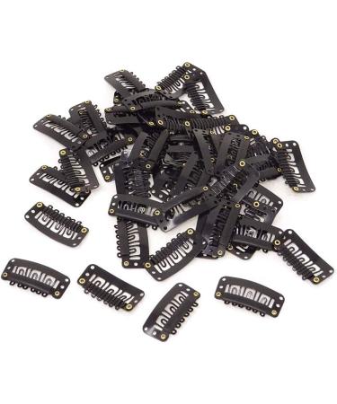 Buy Jeffrey Wig Clips - Metal U-Shape Combs with Soft Rubber for Hair Extensions - 50 Pieces (Black) - International Shipping Available - Buy Online on GoSupps.com