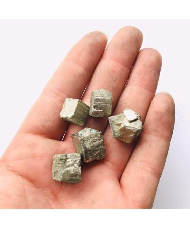 100g raw Natural Pyrite Quartz Bulk Stone Small Size Cube Tumbled Crystal Stone 10mm for Sale Natural Stones and Minerals - Buy Online on GoSupps.com