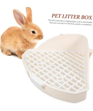 BESPORTBLE 3pcs Rabbit Triangle Potty Toilet Pets Pet Litter Basin Guinea Pig Potty Hamster Indoor Abs White 25.00X19.00X10.00CMx3pcs Whitex3pcs - Buy Online on GoSupps.com
