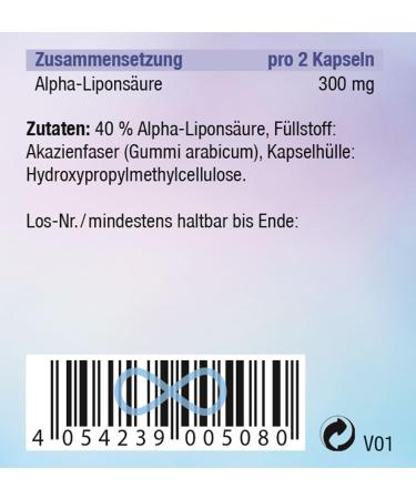 KOPP Vital Alpha-Lipoic Acid - Premium Quality 30 Capsules | Dietary Supplement for Optimal Health - Buy Online on GoSupps.com