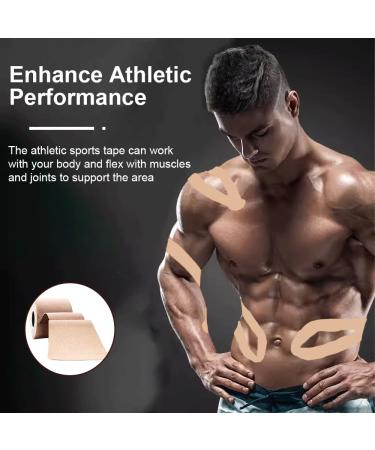 Kinesiology Tape for Sports & Therapy | Water-Resistant Latex-Free Elastic Tape for Pain Relief | 16ft Black Uncut Kinesiology Tape - Buy Online on GoSupps.com