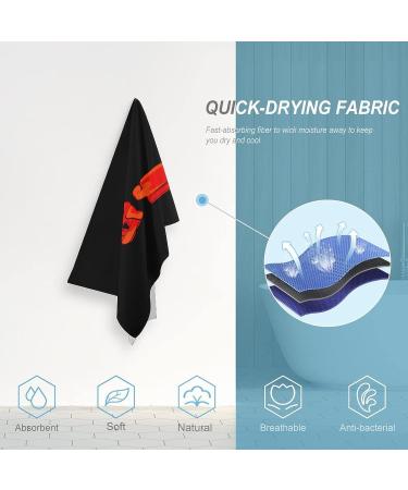 Red Boxing Gloves Quick Dry Towels - Highly Absorbent Towels for Bathroom, Spa & Hotel - Buy Online on GoSupps.com