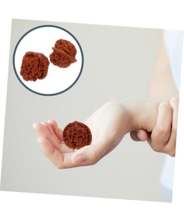 Magiclulu 6-Piece Walnut Fitness Massage Balls - Hand Training & Stress Relief for Adults - Buy Online on GoSupps.com