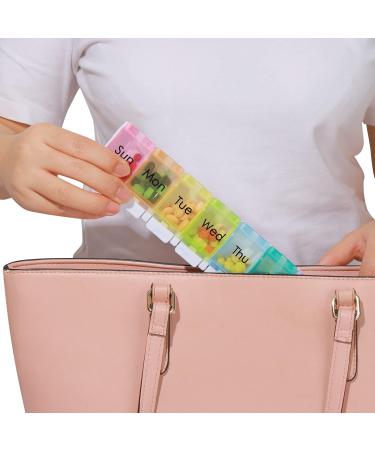 Large Weekly Pill Organizer - BPA Free XL 7 Day Pill Box for Vitamins Fish Oils & Supplements - Buy Online on GoSupps.com