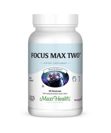 Focusmax Nootropic Brain Supplement for Memory Focus & Mood Support Methylated B12 Ginkgo Biloba Phosphatidylserine Acetyl-L-Carnitine Mental Clarity & Energy 60 Vegetarian Capsules
