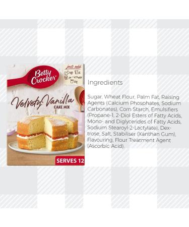 AETN Creations Vanilla Cake Mix Bundle Betty Crocker Velvety Vanilla 2x425G a Delicious Sweet Cake with AETN Wooden Made with Love Mixing Spoon - Buy Online on GoSupps.com