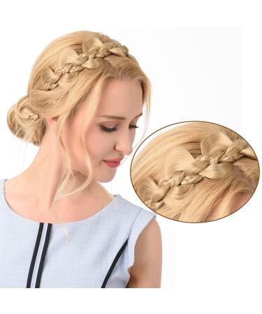 DIGUAN Braided Headband Hairpiece in Brunette Brown - Stylish Beauty Accessory for Women and Girls - Buy Online on GoSupps.com