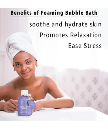 Magnesium Bubble Bath Lavender Vanilla - Luxury Foaming Bath for Sore Muscles & Stress Relief - Epsom Salt Spa Gift for Women - Perfect Birthday & Christmas Gift - Buy Online on GoSupps.com