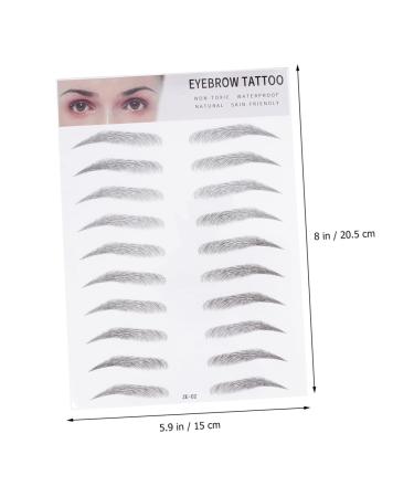 Lurrose 3D Eyebrow Stickers Set for Women - Makeup Tool for Eyebrow Tattoo, Transfer, and Stencils - Buy Online on GoSupps.com