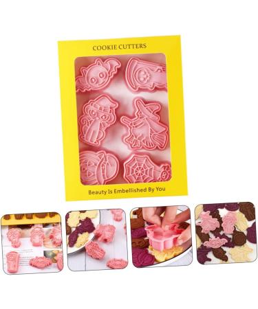 FUNOMOCYA Cake Mold 1 Embossed Plastic Mold Cookie Baking Biscuits DIY/Tools Cartoon Molds Pressing Biscuit Fondant Molds 6.1x6cm Pink - Buy Online on GoSupps.com