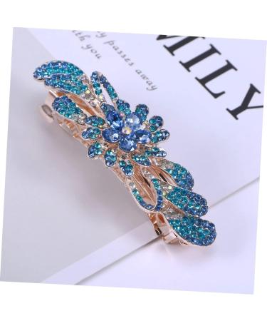 Housoutil 1pc Rhinestone Bobby Pins Hair Pin Hair Clip Hair Barrettes Rhinestone Hair Barrette Crystal Accessories Bride - Buy Online on GoSupps.com