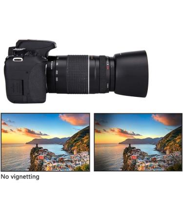 JJC Lens Hood for Canon EF 75-300mm & EF-S 55-250mm f/4-5.6 II - Replaces Canon ET-60, Black - Buy Online on GoSupps.com