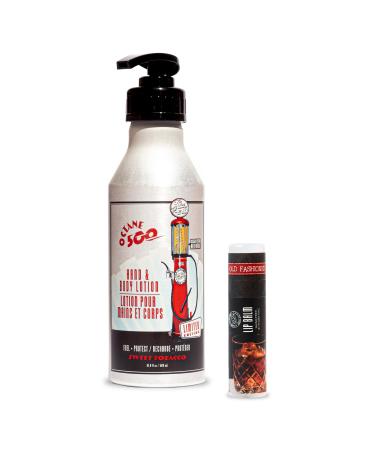 18.21 Man Made Octane 500 Sweet Tobacco Hand & Body Lotion & Lip Balm 2-Set Bundle All Hair & Skin Types for Men Strengthens and Moisturizes in a Manly Aroma