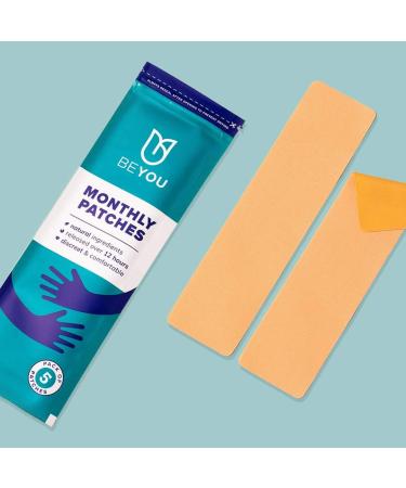 BeYou Natural Period Pain Relief Patches (Pack of 5) Natural Cooling Patches for Period Cramps Period Pain PCOS Fibroids IBS IBD - Patented Matrix of Menthol and Eucalyptus - Buy Online on GoSupps.com