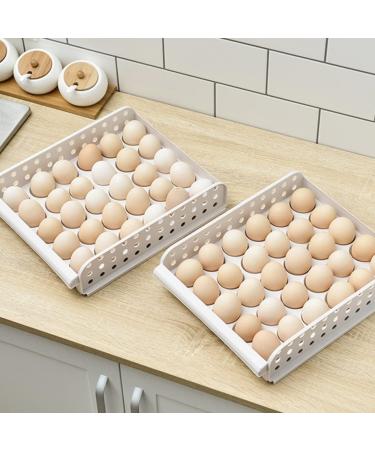 Artibetter Serving Tray Containers Storage Box 1pc - out Egg Box Double- layer Stable Household Egg Holder Egg Storage Box Egg Container Flat Storage Stackable - Buy Online on GoSupps.com