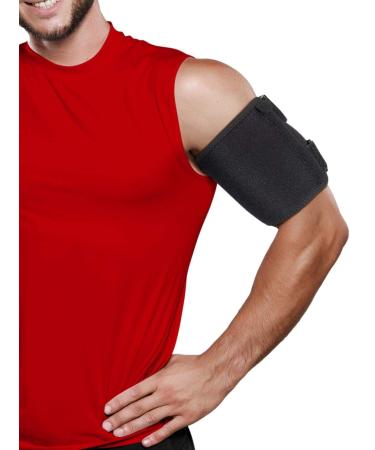 Bicep Tendonitis Brace Compression Sleeve - Triceps & Biceps Muscle Support For Upper Arm Tendonitis Pain Relief Or Bicep Strains (LAR Bicep 10 to 16 