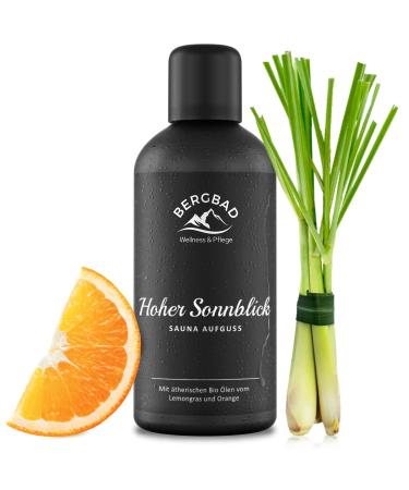 Bergbad organic sauna infusion Lemongras & Orange 100ml Hoher Sonnblick-natural sauna infusion with essential organic oils lemongrass orange