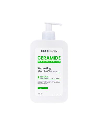 Face Facts Ceramide Hydrating Cleanser | Dry & Sensitive Skin | 200ml Unscented 200 ml (Pack of 1)
