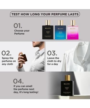 Bell'a Vit'a Luxury CEO Man Eau De Parfum Perfume with Lemon Lavender Tonka Mandarin & Vetiver|Premium Long Lasting Woody Fragrance for Men 100 ML - Buy Online on GoSupps.com