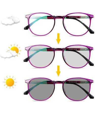 Riccie Intelligent Varifocal Glasses for Women - Photochromic Reading & Outdoor Sunglasses - UV400 HD Aspherical Dioptry +1.0 to +3.0 - Buy Online on GoSupps.com