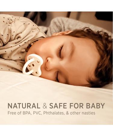 Natural Rubber Pacifier Double Pack (3-36 Months) - Symmetrical Design | Baby Essentials - Buy Online on GoSupps.com