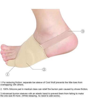 Tailor Bunion Corrector & Pinky Toe Relief Splint - Soft Silicone Gel Pads for Toe Straightening & Separation (M) - 1 Pair - Buy Online on GoSupps.com