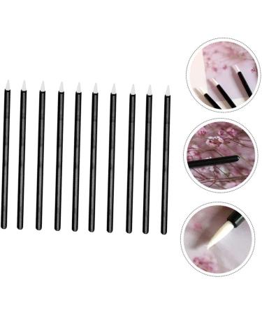 FOMIYES 100pcs Disposable Eyeliner Applicator Black Fiber Brush Practical Sticks Head Eye Makeup Stickblack - Buy Online on GoSupps.com