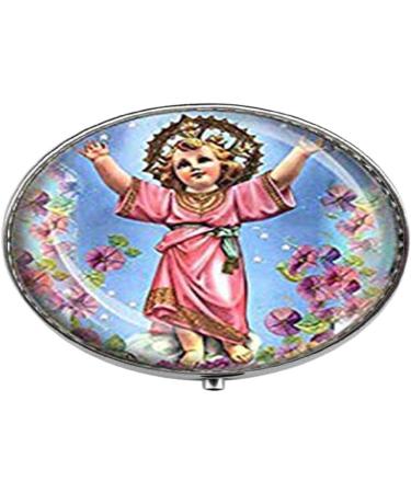 Shop Divine Child Jesus Catholic Medal & Glass Art Pill Box - Christian Religious Gifts - Buy Online on GoSupps.com