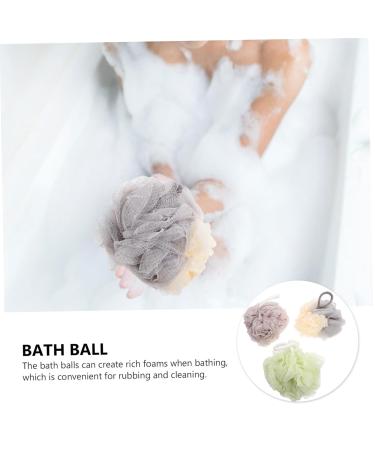 Mipcase 3pcs Bath Ball & Flower Bathing Accessories for Kids | Shower Puffs Loofah & Skin Cleaning Tools - Buy Online on GoSupps.com