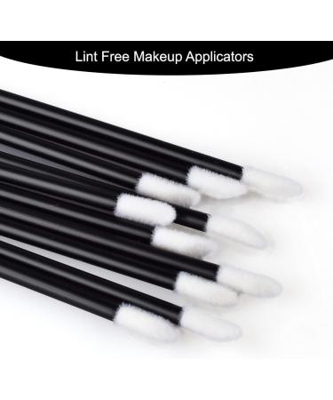 200Pcs Disposable Lip Brushes Lip Applicators Disposable Lint Free Lip Wands for applying lipsticks(Black) - Buy Online on GoSupps.com