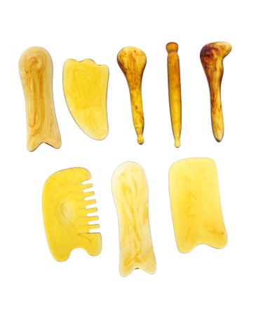 Fomiyes 8th acupuncture tools regrow regeneration B.O.T.A Face blood circulation Kur muscle scrap stone massage scraps sacrificing the scratch massage meridian scratching board makes tiger