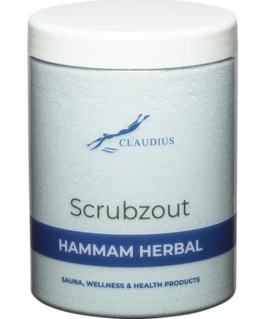 Claudius Exfoliating salt Hammam Herbal in handy jar 1250 grams