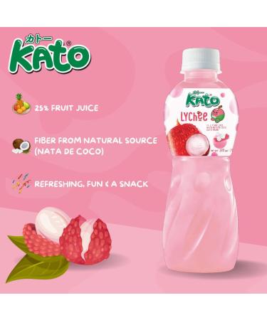 KATO - Liftchi jus avec Nata De Coco (1 X 320 ML) - Buy Online on GoSupps.com