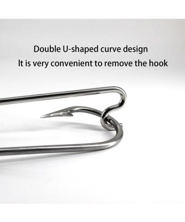 Stainless Steel Fishing Hook Remover Tool - Push/Pull Dehooker for Saltwater & Shark Hooks (13in) | Anti-Lost Design - Buy Online on GoSupps.com
