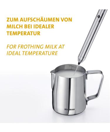 Westmark Milk Thermometer - Optimal Foaming Kitchen Tool for Perfect Milk Foam in Coffee | Barista Stainless Steel Thermometer with Clip - Buy Online on GoSupps.com