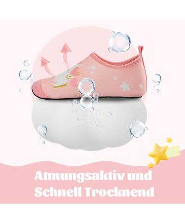 Shop Kyopp Kids Aqua Shoes - Non-Slip Unicorn Pink Surf & Beach Water Shoes for Boys & Girls | EU Sizes 20/21 | Perfect for Swimming & Play - Buy Online on GoSupps.com