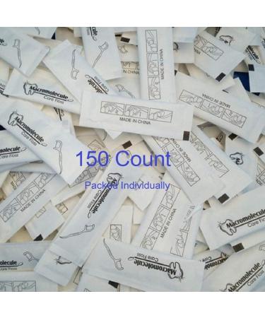 Individually Wrapped Dental Floss - 150 Travel-Friendly Teeth Cleaning Macromolecule Care Floss for Hotels & Restaurants - Buy Online on GoSupps.com
