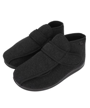 Ymiko Diabetic Shoes Adjustable Fat Feet Flat Shoes Diabetic Thumb Eversion Deformation Men's Wide Width Shoes with Adjustable Closure for Men 41/US