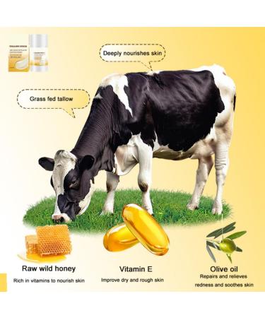 Ofanyia Beef Tallow Stick Natural Beef Tallow and Honey Balm Grass Fed Beef Tallow Stick Balm Moisturizing Hydrates Dry Skin Beef Tallow Face Moisturizer for Body Face Care (40g) 1.41 Ounce (Pack of 1) - Buy Online on GoSupps.com