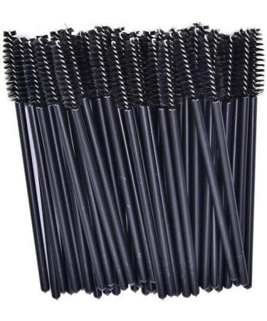 100 Pieces Black Disposable Mascara Wands Eyelash Brushes Eyebrow Spoolie Brush Cosmetic Kit - Buy Online on GoSupps.com