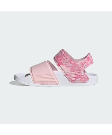 Buy adidas Unisex Kids Adilette Sandals - 29 EU Clear Pink Fusion Cloud White | International Shipping Available - Buy Online on GoSupps.com