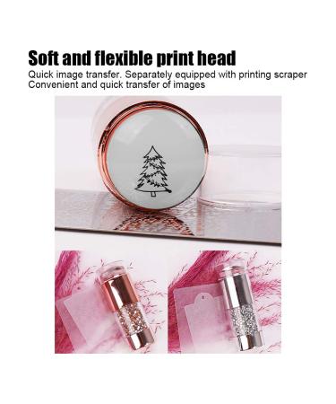 Professional Nail Art Stamper - Double Silicone Stamp for Women & Salon Use | Perfect Manicure Tool - Buy Online on GoSupps.com