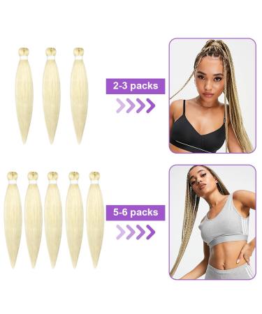 Shop Aomig Pre-Stretched Braiding Hair - 26 Inch Professional Art Fiber Extensions for Box Braids - Cream Color 1PC - Buy Online on GoSupps.com
