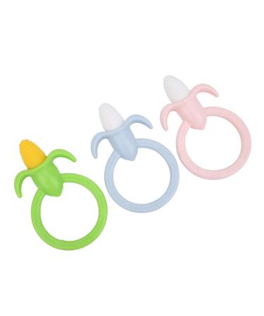 Baby piece corn beoring silicone soothing co -toy training gifts for toddlers for sensory exploration and additives (a set) (one)