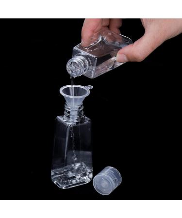 Soujoy 40 Pack 60ml Refillable Plastic Bottles - Transparent Travel Containers with Folding Lock & 8 Lids for Shampoo Lotions & Creams - Buy Online on GoSupps.com