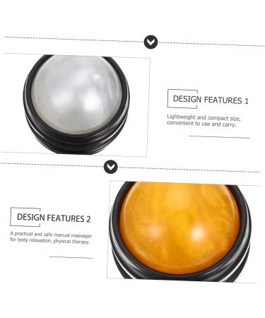 Healeved 2-Pack Roller Ball Yoga Massage Balls - Resin Mini Muscle Devices for Self-Massage & Foot Relief - Perfect for Muscle Regeneration & Fitness - Buy Online on GoSupps.com
