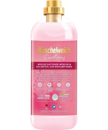 Kuschelweich Emotions Wellbeing Fabric Softener 1L - 38 Washes | Premium Softness & Fragrance - International Shipping Available - Buy Online on GoSupps.com
