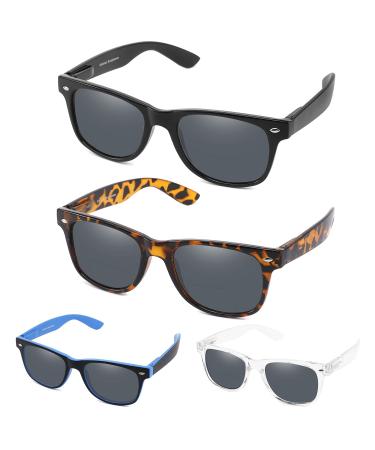 4 Pack Bifocal Reading Sunglasses for Men Women Classic Outdoor UV400 Sun Readers Glasses with Spring Hinge (+2.0 strength) 4 Pack Mix 2.0 x