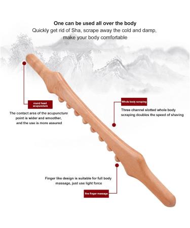 Wooden Massage Tab with 8 Pearls - Universal Full Body Trigger Point Massage for Relaxation & Tiredness Relief - Buy Online on GoSupps.com