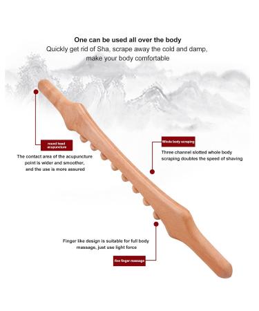Buy Anggrek Wooden Massage Stick - Full Body Relaxation Tool for Muscle Relief & Dehumidification - Buy Online on GoSupps.com